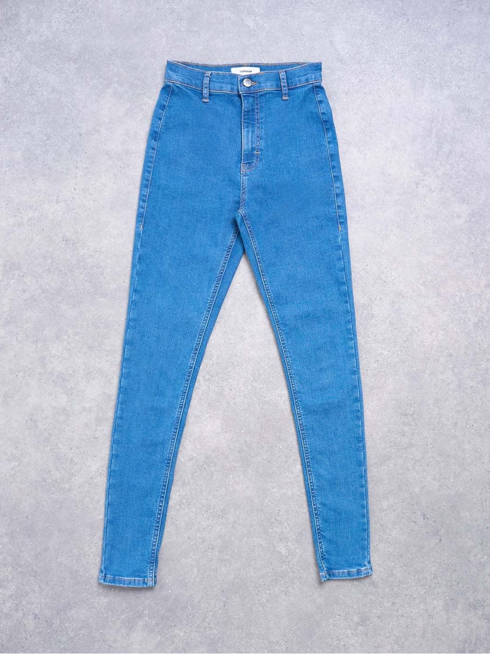 Topshop Skinny High-Rise Jeans in vintage Blue